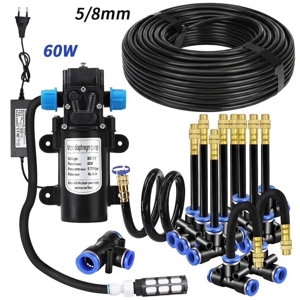 Automatic Plant Waterer - 5/8mm PE 호스 분무기 키트 60W